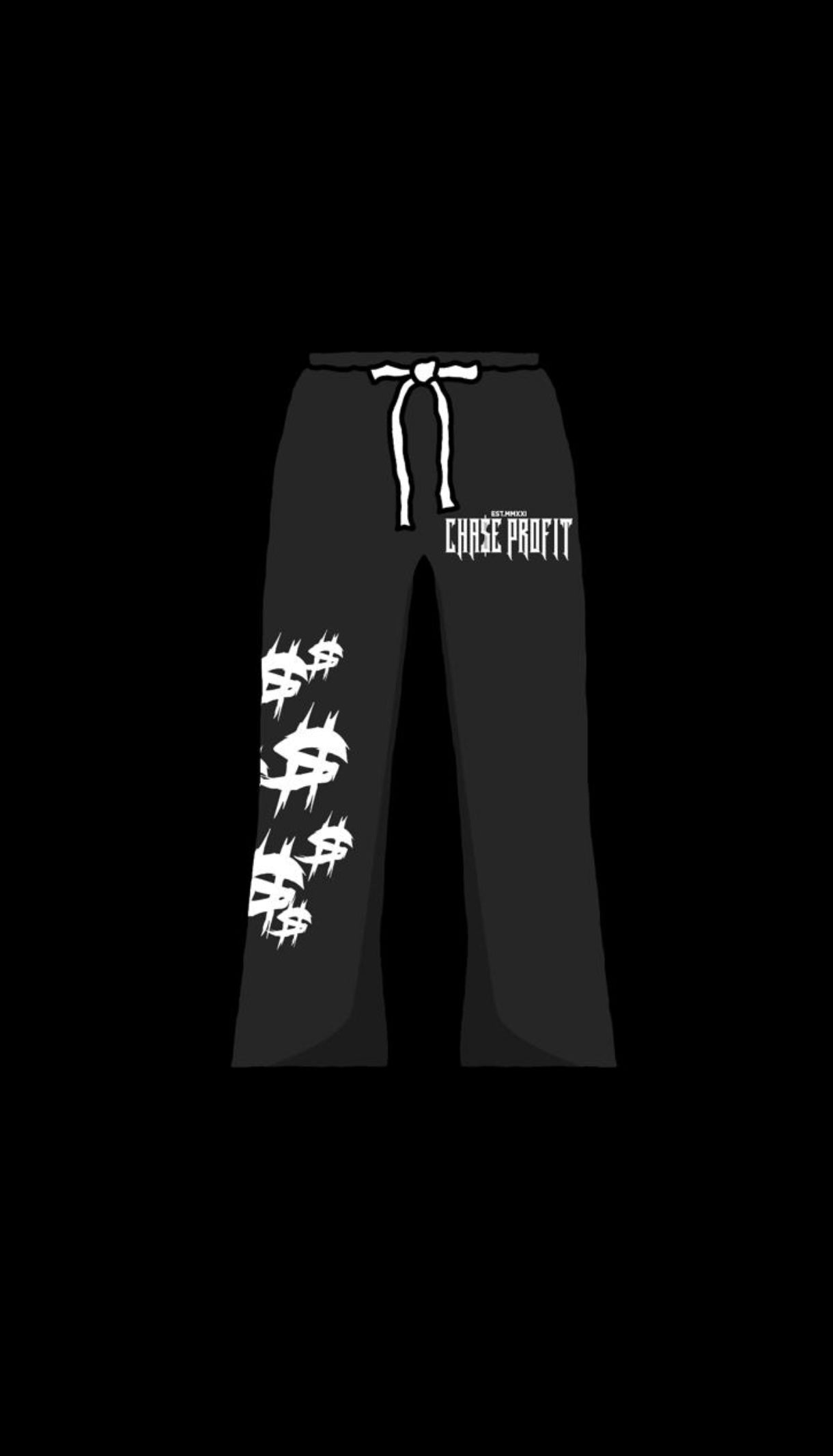 CP Black Flared Sweatsuit Set