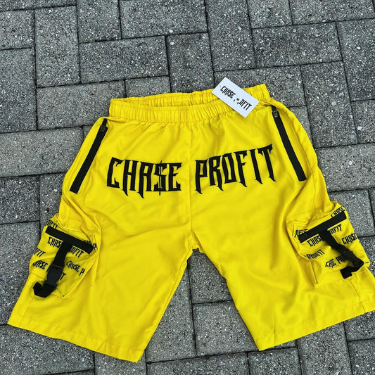 Yellow CP Cargo Shorts