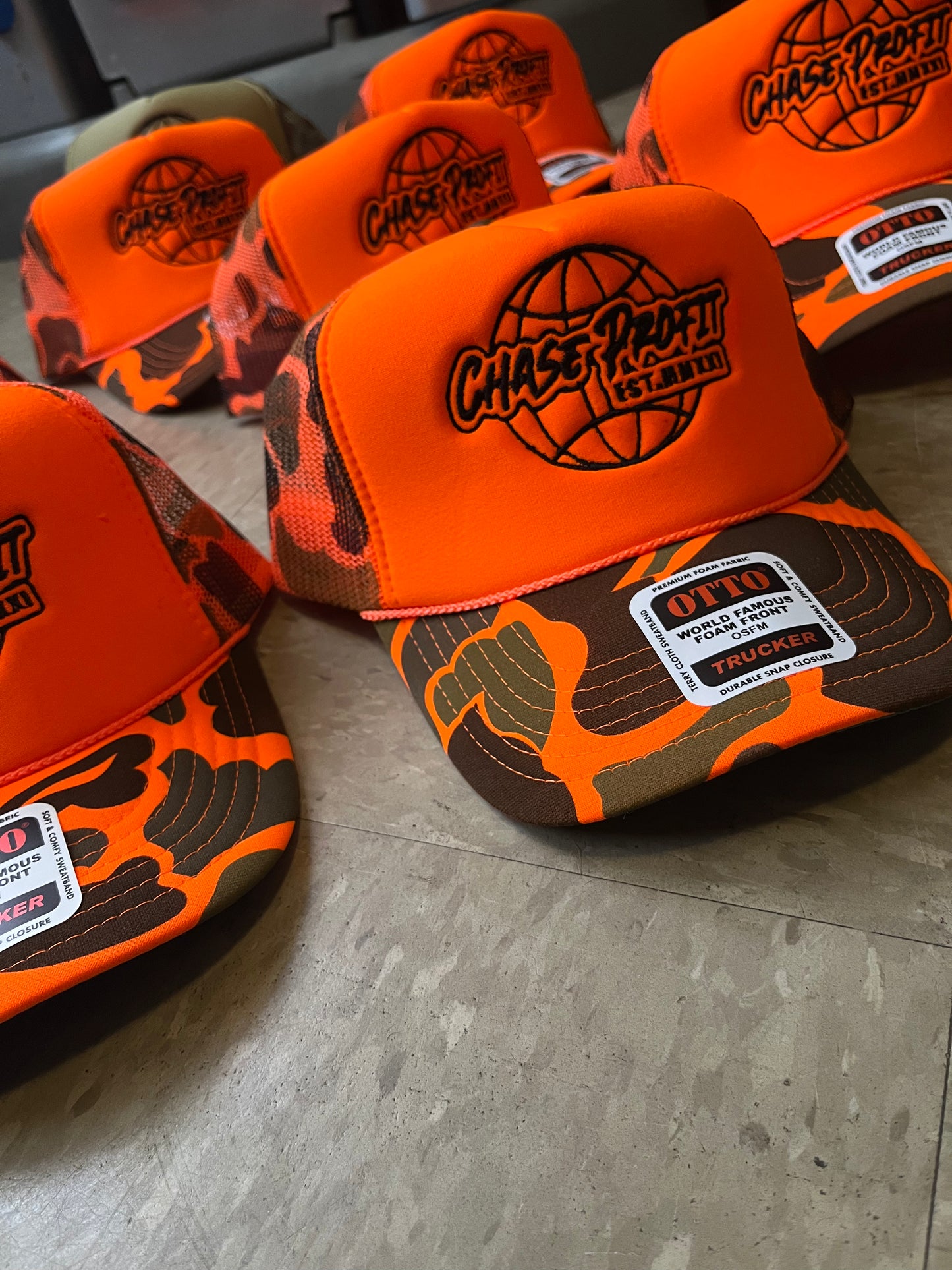 Fatigue Orange CP Trucker Hat